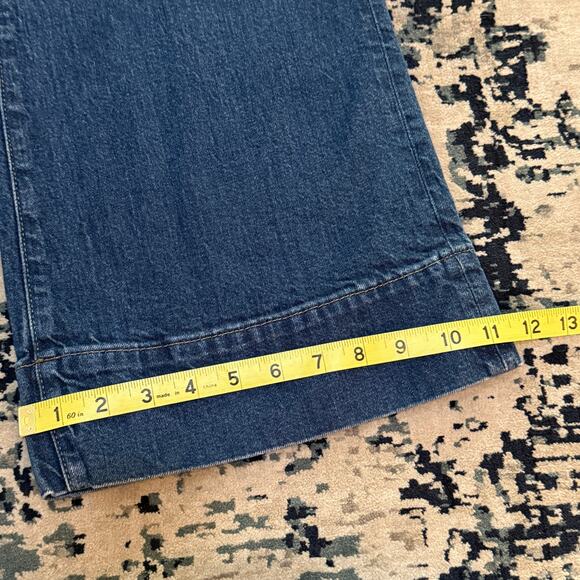 J Crew Jeans Womens 27 Petite Blue 96 Denim Trouser High Rise Wide Leg Y2K - Picture 8 of 11